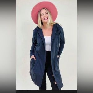 Mono B hoodie cardigan